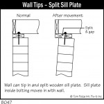 B047 Wall Tips Split Sill Plate 150x150