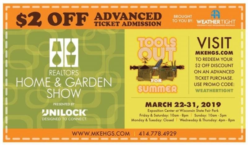 2019 realtors home and garden show coupon