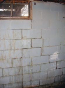 bowing cracked foundation wall 223x300